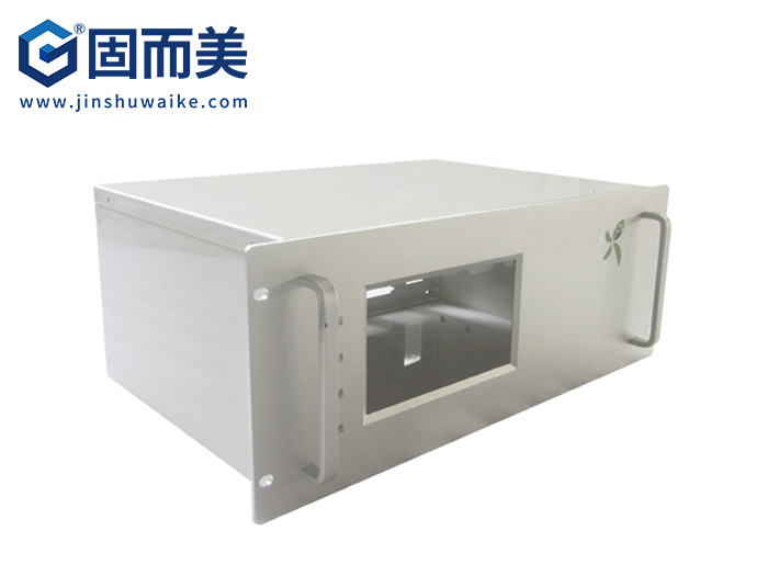 新品銑鋁面板4U服務器機箱定制絲印設計工業級工控機箱